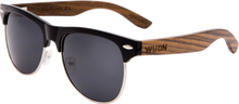 Real Ebony Zebrawood Browline Style Sunglasses